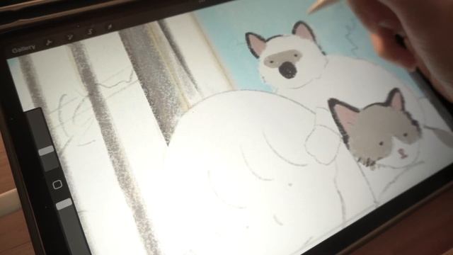 Painting Studio Ghibli Scene |Free wallpaper download |Kiki's delivery service| iPad paint with me| смотреть онлайн