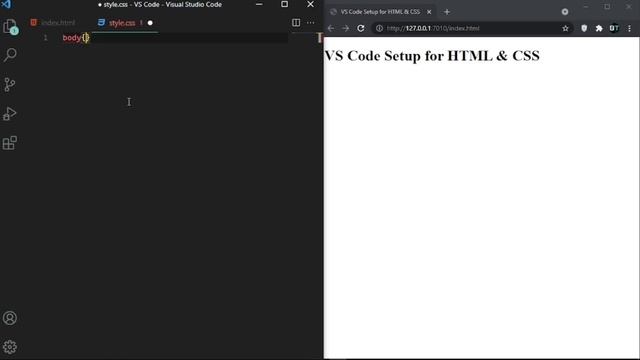 Use VS Code Editor for HTML & CSS | Visual Studio Code Setup for HTML & CSS смотреть онлайн