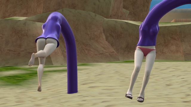 Purple Tentacle Vore Hinata And Sakura Beach Vore ⛱️