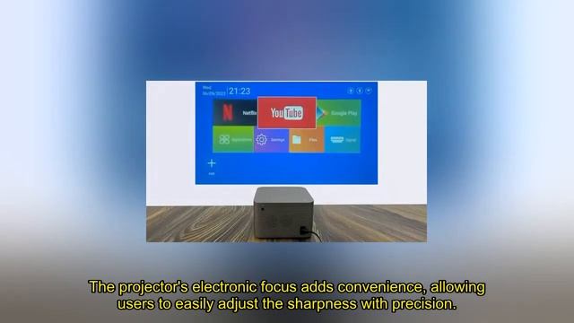 Review Projector 300ANSI Android11 4K 1920*1080P Wifi6 Voice Control Allwinner HY350 2023