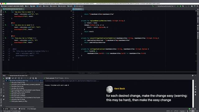 TDD & TPP Kata: Roman Numeral Calculator in Kotlin смотреть онлайн