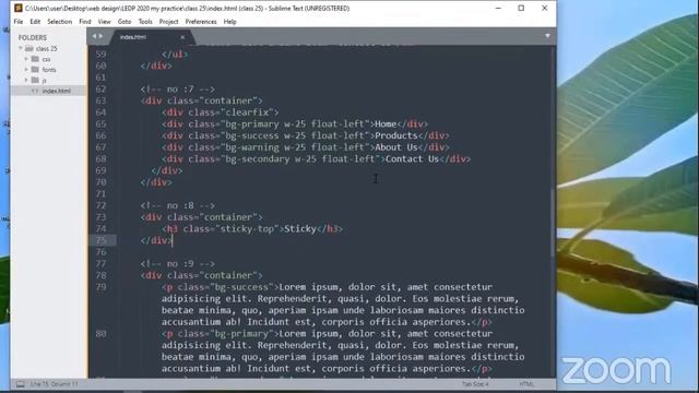 Exam and Practise on HTML, CSS & Bootstrap. 25th day смотреть онлайн