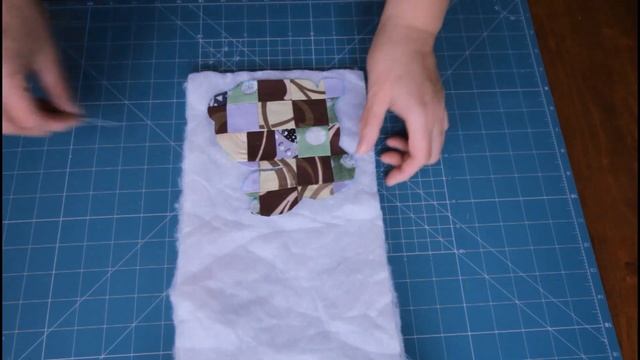 Лоскутная аппликация "Зайчик". смотреть онлайн