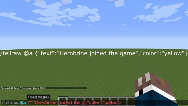 How to make a fake "player joined the game" message in Minecraft смотреть онлайн
