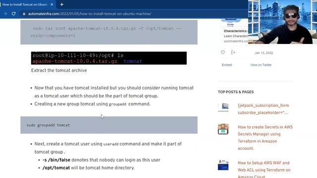 How to Install Tomcat on Ubuntu Machine смотреть онлайн