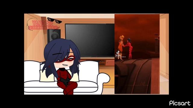 Ladybug react to cat noir Angst смотреть онлайн