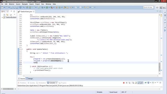 Tutoriel Java GUI #13 : Remplir JTable avec données - Darija смотреть онлайн