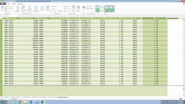Excel Data Model - PowerPivot: Calculated Date fields (Months, Years and Quarters) смотреть онлайн