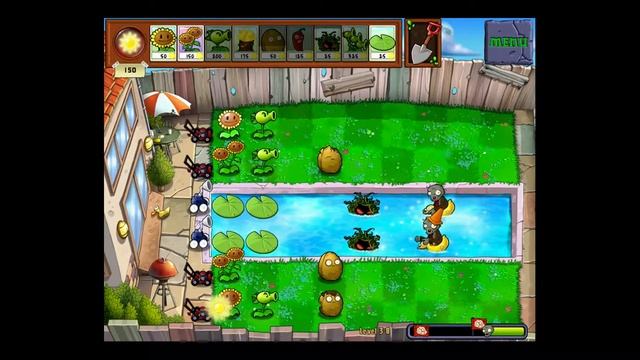 [HD] Plants vs Zombies Adventure Level 3-8 [iPad Gameplay] смотреть онлайн