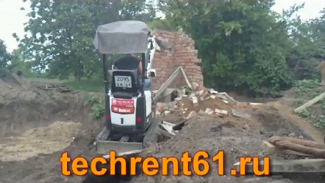 демонтаж туалета миниэкскаватором смотреть онлайн