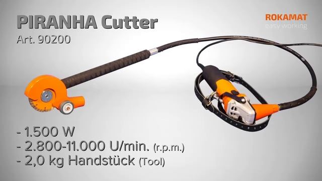 Rokamat Piranha 90000 bruzdownica do usuwania fug z klinkieru oraz wycinania kanałów pod przewody смотреть онлайн