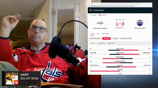 Edmonton Oilers Vs Washington Capitals | NHL Game LIVE Watchalong