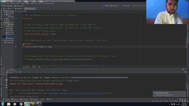 Unable to Load Image Asset in Flutter Error in pubspec file - Flutter Google смотреть онлайн