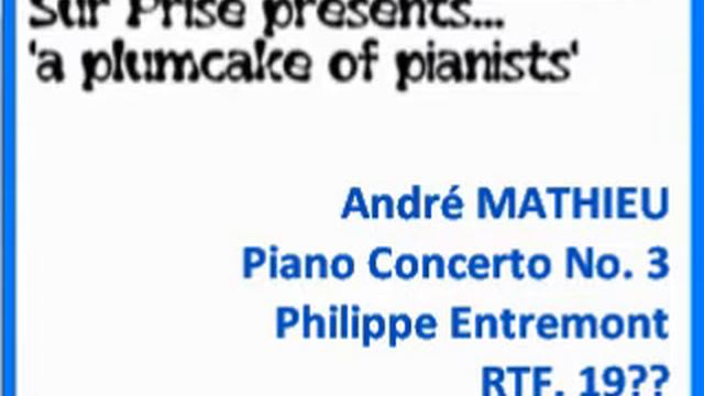 André Mathieu Piano Concerto No. 3 смотреть онлайн