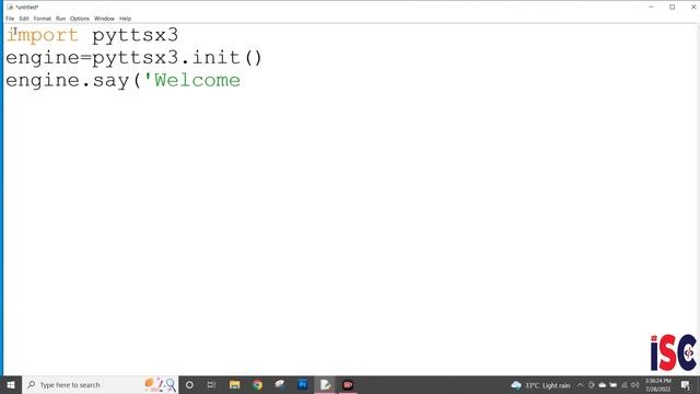 Text to Audio Program in Python. смотреть онлайн