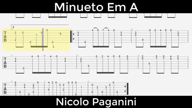 Nicolo Paganini - Minueto em A (Violão Clássico Iniciante) смотреть онлайн