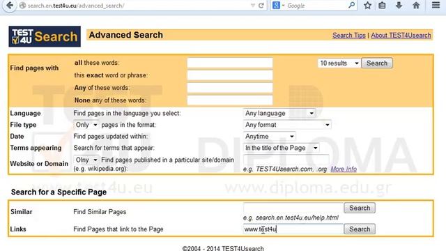 Use the advanced search to search on the Web for all pages linked to the www.test4u.gr/index.php... смотреть онлайн