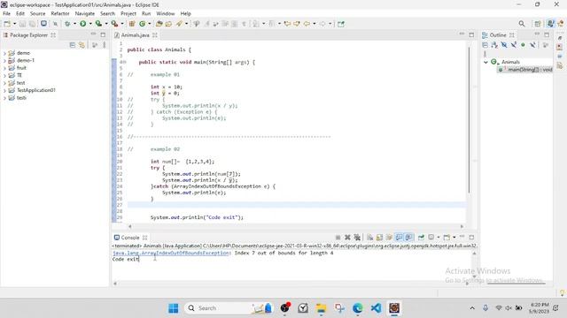 Exception Handling In Java