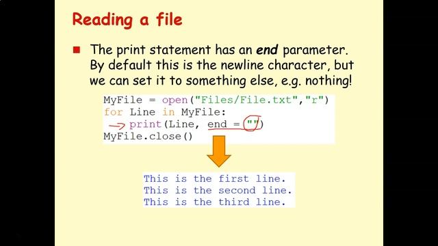 GCSE Python Programming Lesson 12 Reading Files смотреть онлайн