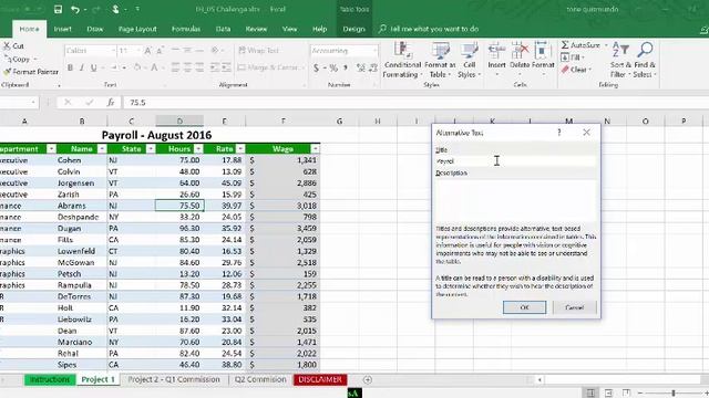 Table Properties in Excel смотреть онлайн