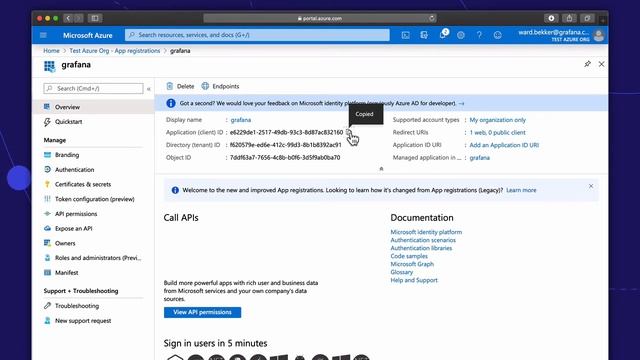 Azure Active Directory SSO with OAuth for Grafana смотреть онлайн