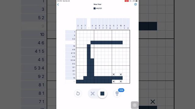 Nonogram New Year Postcard 1 Puzzles 16-25 смотреть онлайн