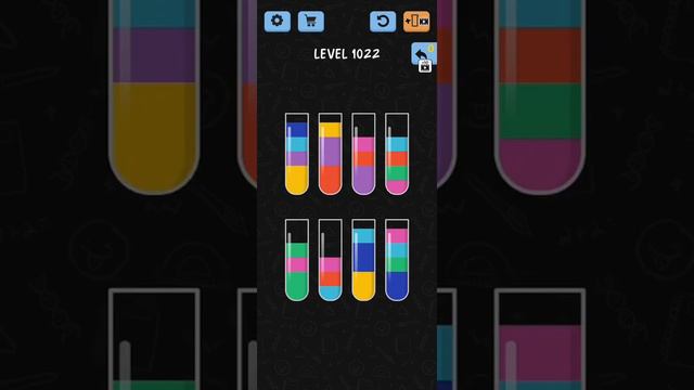 Water Color Sort Level 1021 1022 1023 1024 1025 WalkThrough Solution Gameplay