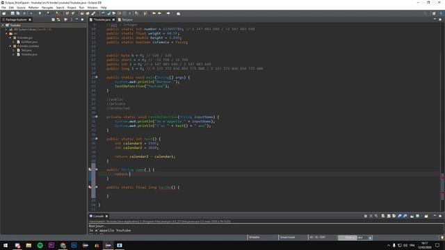 TUTORIEL JAVA 4# - Fonctions de type et première erreur ! (NullPointerException) смотреть онлайн