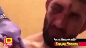 Съемки из квартиры избитого Расула Мирзаева и рассказ соседки о нападавших