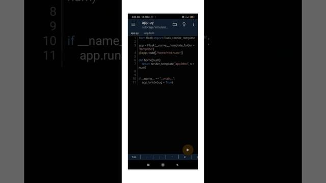 How to use render templates in Flask using pydroid3 #flask #python #flaskapp #coding #code #django смотреть онлайн