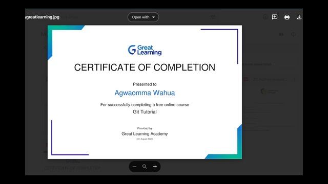 REVIEW OF CERTIFICATE NO 18: Git Tutorial смотреть онлайн