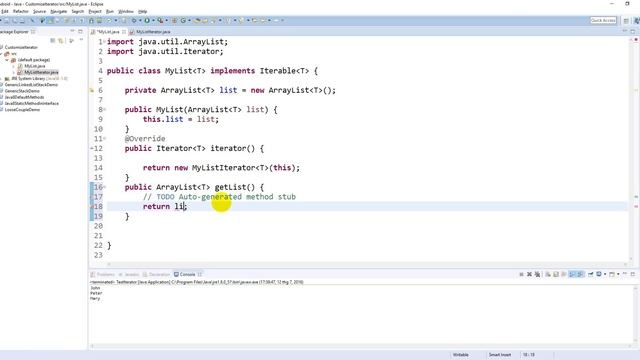Customize a generic Iterator in Java смотреть онлайн