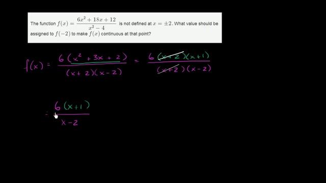 Defining a function at a point to make it continuous | Limits | Differential Calculus | Khan Academ смотреть онлайн