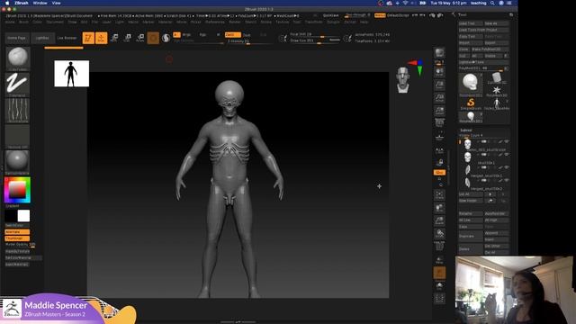 ZBrush Masters: COVIDEMON Creature Design Part 1 - Madeleine Spencer - ZBrush 2020 смотреть онлайн