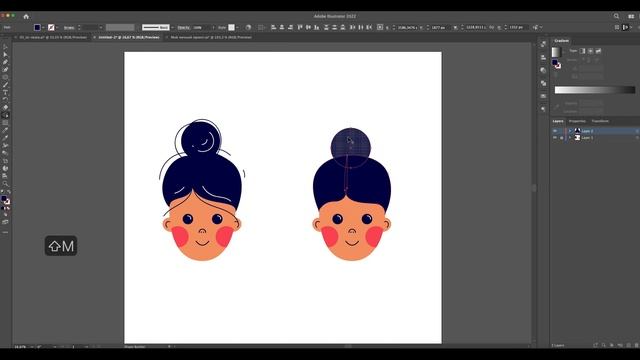 Как соединить и разрезать объекты в Adobe illustrator. Shape Builder Tool. Инструмент создания фигу смотреть онлайн