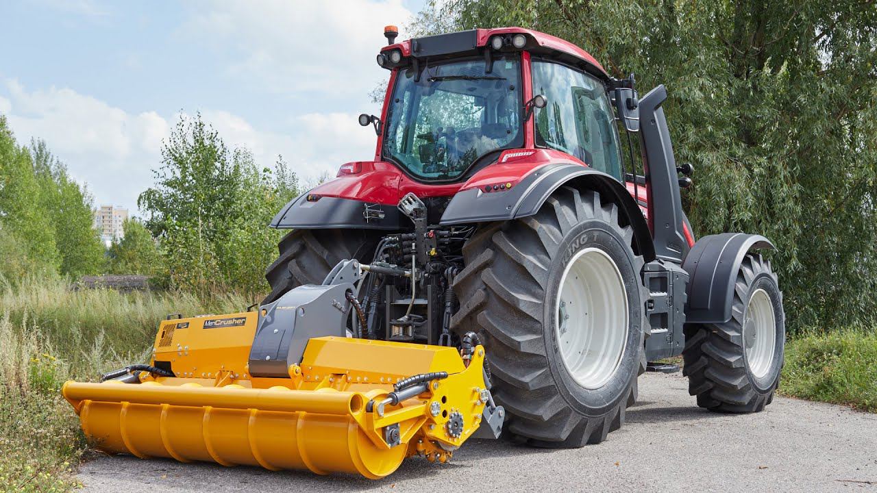 Трактор Valtra T235 Versu : Расчистка полей и ЛЭП от ДКР
