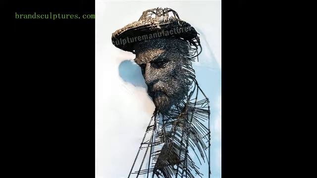 Modern Stainless Steel Figure Head Statue Wall Decoration from PIEDRA WORLD LIMITED смотреть онлайн