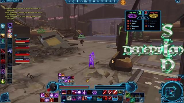 SWTOR: Deception Assassin Lvl 60 PVP - Corellia Square (Arena) Patch: 3.3 смотреть онлайн