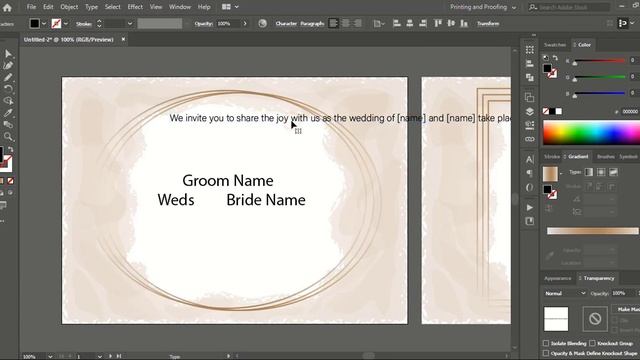 Wedding Invitation Card Design In Illustrator | Marriage Invitation Card Design and realistic view смотреть онлайн
