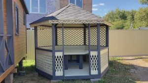 Шестигранная беседка. Диаметр 3.10м