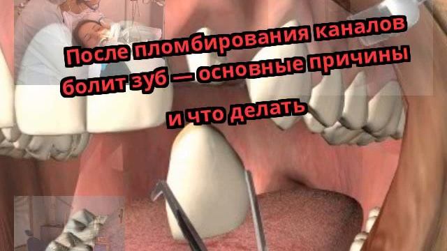 После пломбирования каналов болит зуб — основные причины и что делать смотреть онлайн