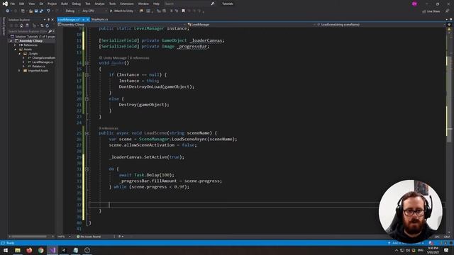 Scene Manager - Load between scenes and show a progress bar - [ Unity Tutorial ] смотреть онлайн