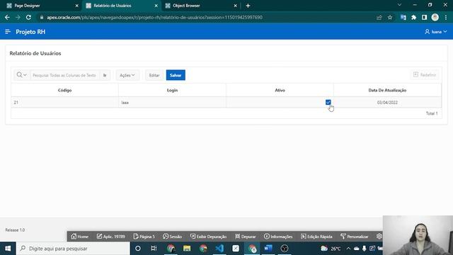 Projeto RH - Oracle APEX - Relatório Interactive Grid com edição смотреть онлайн