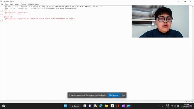 Lesson 2: Learning About Python Syntax Errors and Indentation. смотреть онлайн