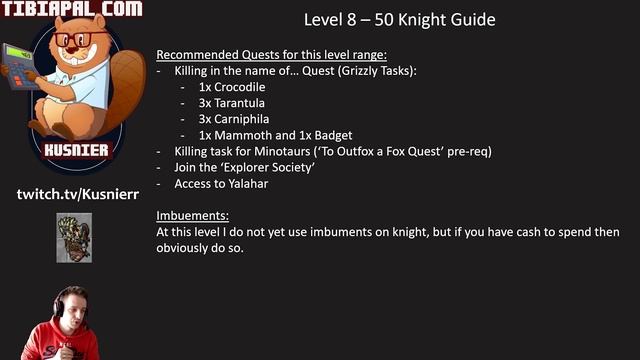 Knight Guide | Level 8 - 50 | Tibia смотреть онлайн