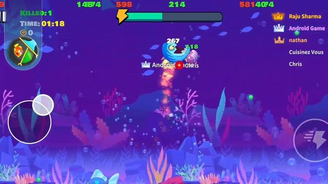 EAT FISH.IO - Gameplay Walkthrough Part 1 | Unlock Monster Fish to God смотреть онлайн