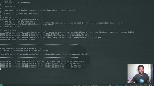 [ Kube 78.1 ] KOPS Part 1 - Creating a Kubernetes cluster in AWS смотреть онлайн