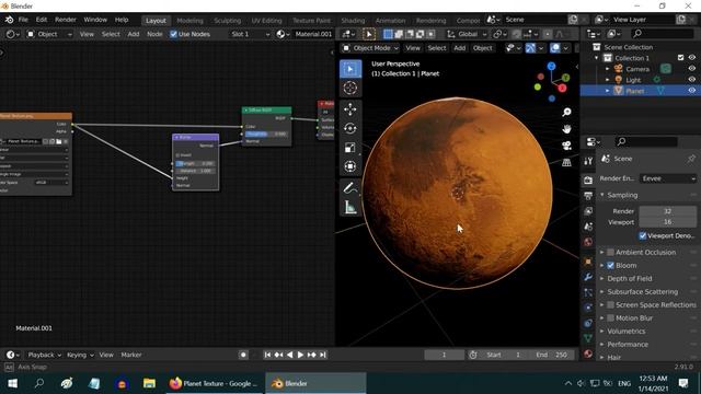 Create A Realistic Planet (Mars) In Blender | Easy & Step-by-Step Guide | Blender Eevee & Cycles смотреть онлайн