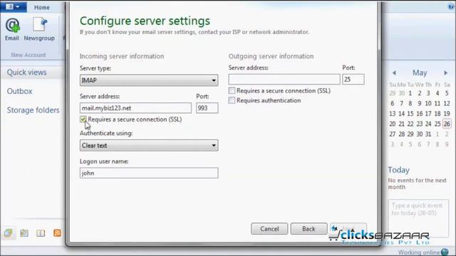 Configuring an IMAP email account with SSL in Windows Live Mail смотреть онлайн