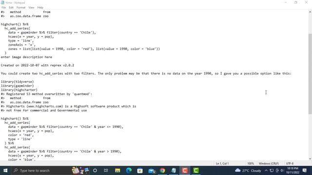 In R Highchart how can I color diferent portion of Line Chart with different color? смотреть онлайн